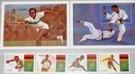 Zambia Zambia 1988 464-67 Block 16-17 456-61 Olympics Seoul Boxing Soccer MNH