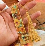 Metal Bookmark Van Gogh Monet Gold Tassel Art Gift Starry Night Sunflowers