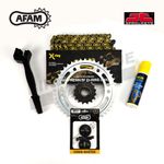 AFAM JT Gold X-Ring Chain & Sprocket Kit fits Suzuki LTZ 400 Quad 2002-2008