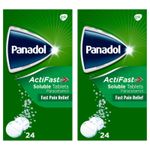 Panadol ActiFast Soluble - Fast Pain Relief - 24 x 2 PACK