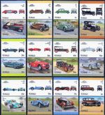 1987 TUVALU Set 5 Collection of 24 Car Stamps (Auto 100 / Leaders of the World)