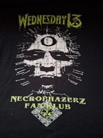 WEDNESDAY  13  NECROPHAZERS RARE FANCLUB EXCLUSIVE T.SHIRT SIZE XL COLLECTABLE