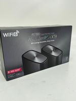 ASUS ZenWiFi XT9 AX7800 Tri‑Band Mesh WiFi System – Black – Twin Pack – Used