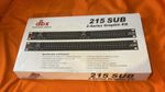 DBX 215 2-Channel Graphic Equalizer + SUBWOOFER OUT + Pair XLR Cables
