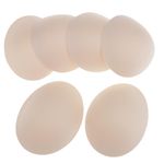 3 Pairs Oval Shape Soft Sponge Bra Pads Inserts for Bra Beige