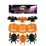 Halloween Paper Decorations Bats Pumpkins Spiders 3m Hanging Party Decorations