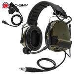  Tactical Headset New TACSKYC3 Noise Cancelling Pickup Hunting Headpset + PTT