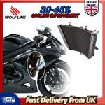 Radiator For Suzuki GSX R 750 600 Leakproof Engine Cooling 2006-2020 WOLFLINE