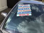 Car sales self cling  window screen stickers displays slogans pack of 20