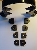 FloPlast Aquaflow  Soil Pipe Spacers - 10 x Bracket Extenders - Black or White