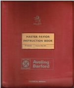 AVELING BARFORD MASTER PAVIOR ROLLER ORIG. 1970 INSTRUCTION & MAINTENANCE MANUAL