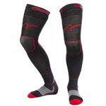 Alpinestars Mens Long Knee Brace MX Motocross Socks (Red/Black)