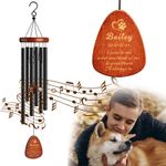 Personalised Dog Cat Pet Memorial Wind Chimes 25.5'' Garden Patio Outdoor Decor