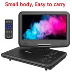 ieGeek Portable DVD Player with 9" HD Swivel Screen, Region Free,Rechargeable