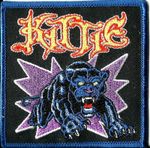 KITTIE blue tiger 2002 EMBROIDERED SEW/IRON ON PATCH no longer made VINTAGE