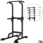 Power Tower Dip Station Pull Up Bar Multi-Function Push Up Equipment Home Gym 
