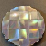 Stratton Vanity Powder Compact Mother-of-Pearl Lid Mirror Puff Boxed