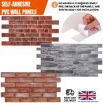 Self Adhesive 3D Wall Panels - PVC Cladding | Faux Stone & Brick Effect Designs