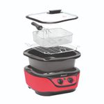 5L Multi Cooker 8-in-1 Electric Pot with Timer for Roasting, Boiling, Frying