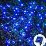 Solar Garden Flower String Lights – Waterproof Outdoor LED Fairy Garland UK