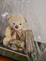 Congratulations Gift Hamper – Teddy, Ferrero Rocher & Rabbit Night Light