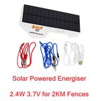 Solar Electric Fence Energiser 2KM 2.4W 3.7V (Charger Horse Farm Fencing)