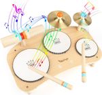 Vanplay Wooden Toys Kids Drum Kit Musical Instruments For Toddlers Baby Drum Mu