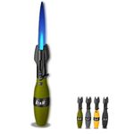 Creative Rocket Fidget Lighter, Windproof Blue Flame Torch Lighter Safety Lock