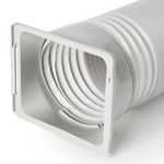 Air Conditioner Exhaust Hose Connector Exhaust Hose Coupler Replace White