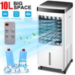 10L Portable Cooler Air Conditioning Unit Fan Humidifier With Remote Control UK