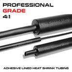 Black Heat Shrink Tube Adhesive Glue Lined 4:1 (4mm - 52 mm) PROFESSIONAL GRADE