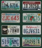 Job Lot Set of American Licence Plates including Oregon California Florida