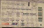 Derby County vs Manchester United FA Cup 2015/16 Match Ticket 