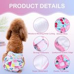 Female Dog/Cat Nappies/Diapers/Sanitary Pants - Pack of 3 - Re-usable, Small