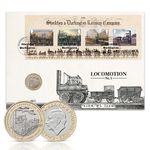 Steam Locomotives Stamps Coin Cover - BU from Royal Mail & Royal Mint