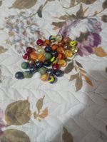 Vintage collection of glass marbles, 17 In Total