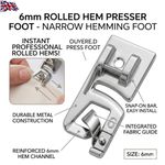 Rolled Hem Presser Foot Sewing Machine