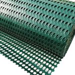 Windbreak Cladding Mesh Green 1x25m Fence 10x6mm holes Plastic Garden Fencing
