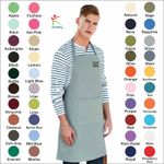 Personalised Embroidered Premier Pocket Apron Workwear Restaurant Kitchen Bib 