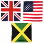 Union Jack USA Jamaica Flag Bandana Headwear Band Scarf Neck Wrist Wrap Headtie