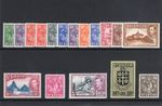 St Lucia 1938 KGVI complete set superb MNH. SG 128a-141. Sc 110-126.