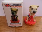 NEW British Bulldog Bobblehead by London Souvenirs Boxed NEW/OLD STOCK Free P&P