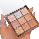 Sparkly 9 Colour Glitter Eyeshadow Palette