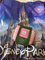 2026 Disney Parks Starbucks Pink Ribbons Bows Fabric 16 Oz. Cold Cup Sleeve New