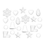 Pack of 22 Foam / Polystyrene Christmas Arts & Craft Shapes