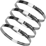4 Pack Jubilee Clips Large Size 118-140 Mm, Jubilee Clips Hose Clips Stainless S