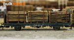 BULKSCENE - SMALL 2MM DIAMETER MODEL TIMBER LOGS FOR OO/HO GAUGE WAGON LOADS