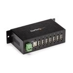 StarTech 7-Port USB 2.0 Hub - Metal Industrial USB-A Hub with ESD Protection ...