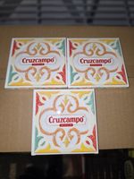 Cruzcampo Terracotta Beer Mats x3 Ceramic Tiles Limited Edition bundle