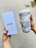 DIORBEAUTY Grey Toile De Jouy Insulated Tumbler Limited Gift